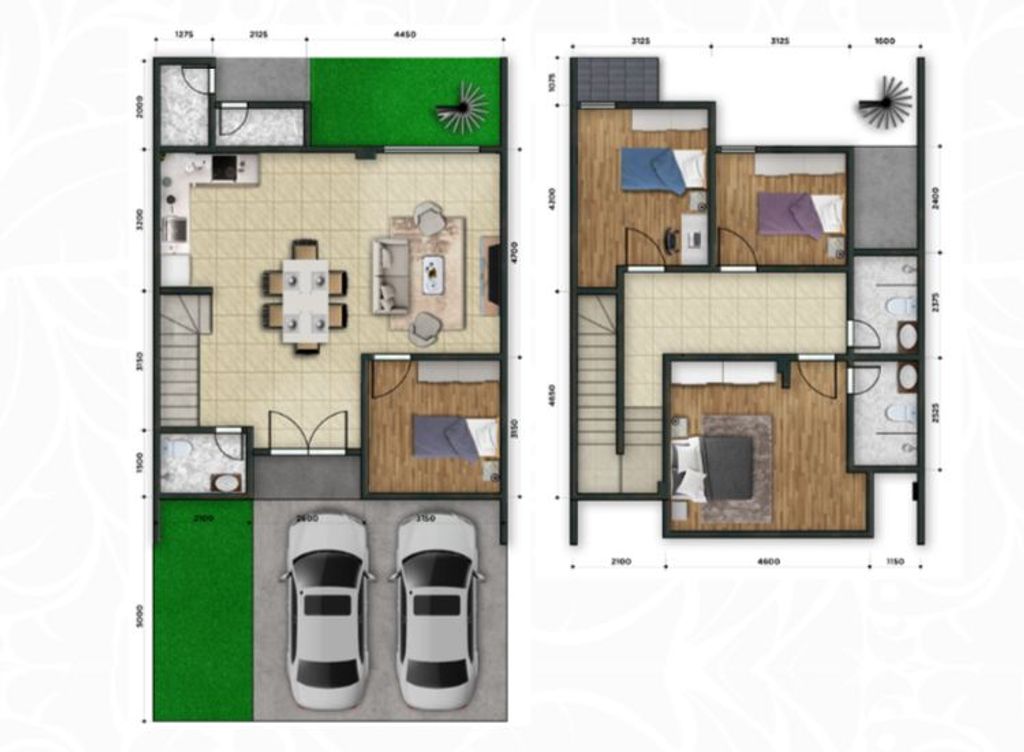 foto denah rumah tipe B12 perumahan Perumahan Kemangi Residence