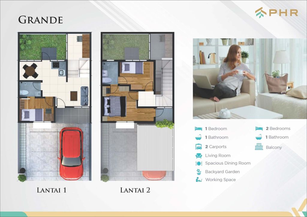 foto denah rumah tipe Vettore - L6 Grande perumahan Prima Harapan Regency