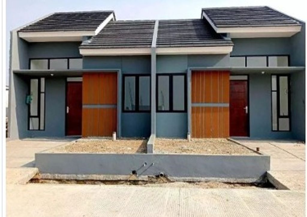 foto tampak rumah tipe AMARYLLIS 28/60 2024 perumahan Mutiara Puri Harmoni