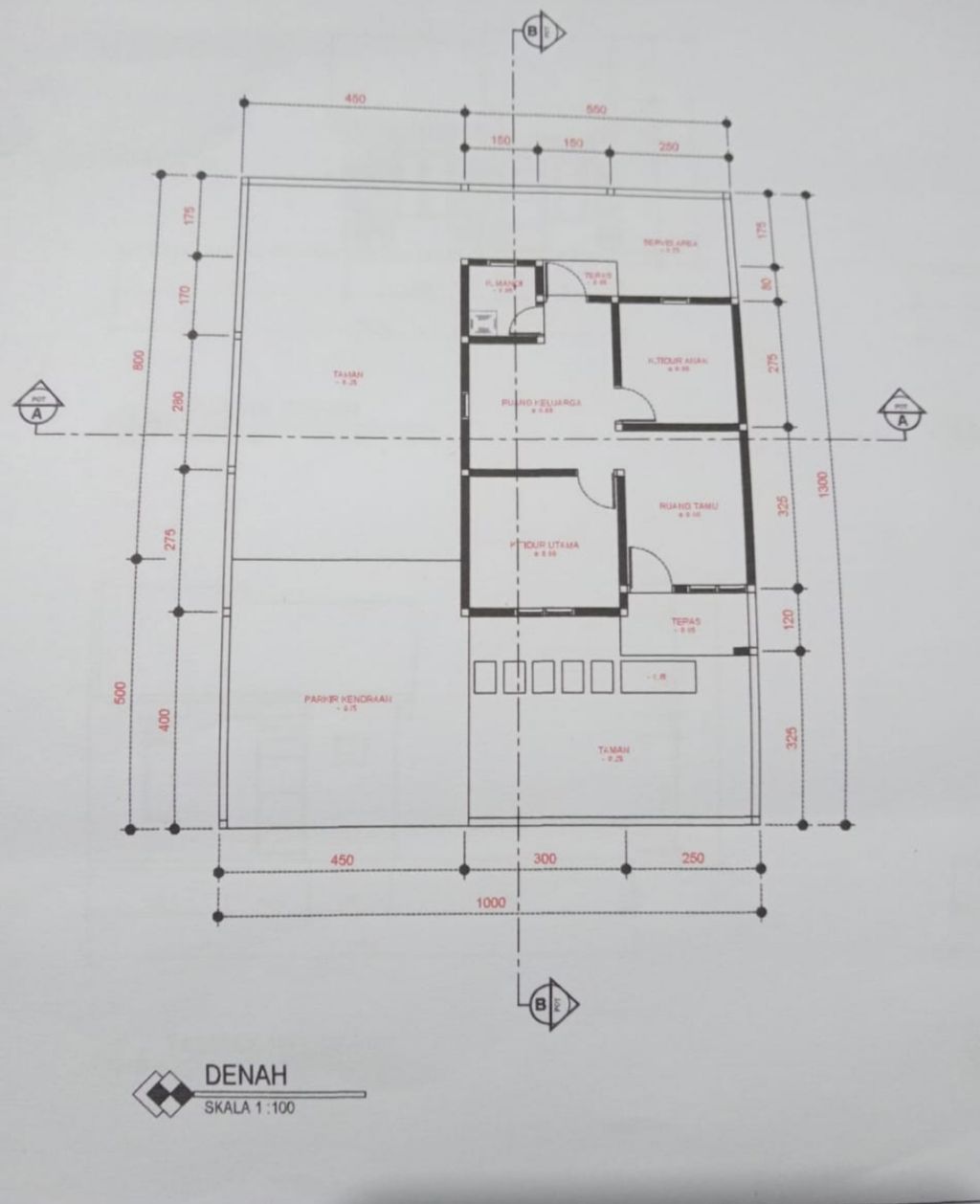 foto denah rumah tipe 36 perumahan Cendrawasih Green Park 5