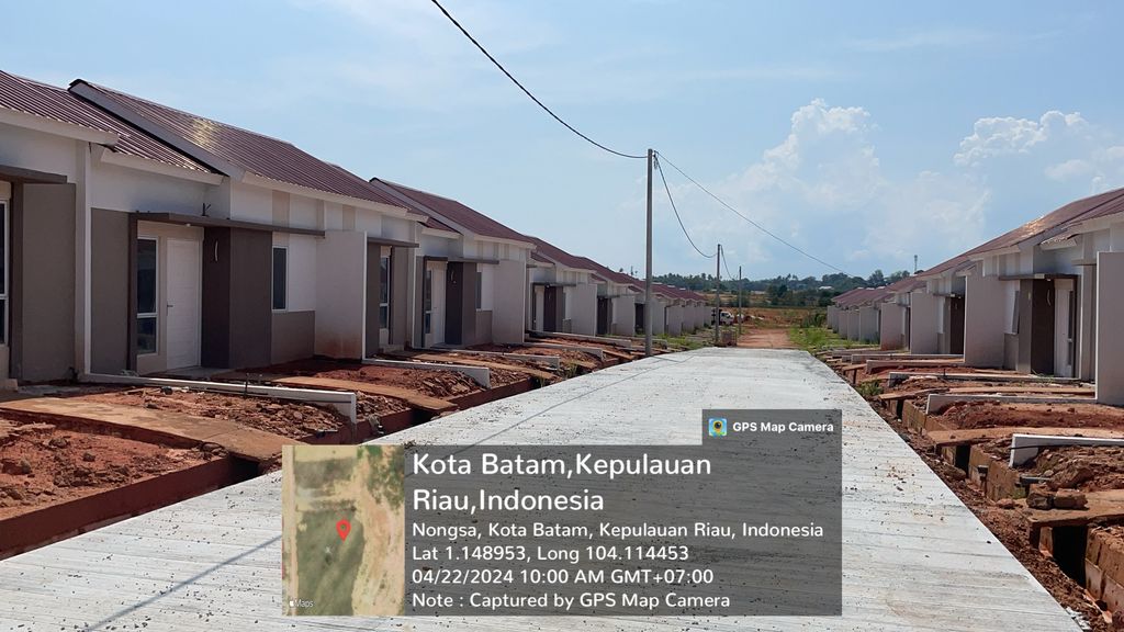 foto posisi tengah perumahan ANGSANA GADING