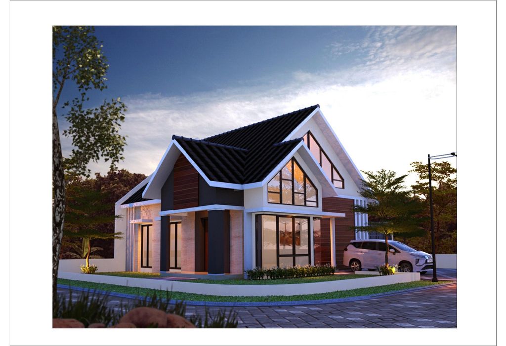 foto tampak rumah tipe T. 108 / 242 perumahan Perum AUSTINVILLE Tahap II
