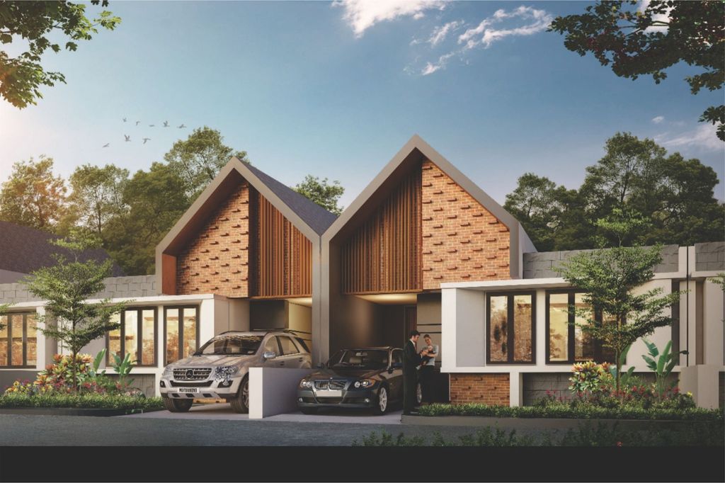 foto tampak rumah tipe T. 92 / 135 perumahan Perum AUSTINVILLE Tahap II