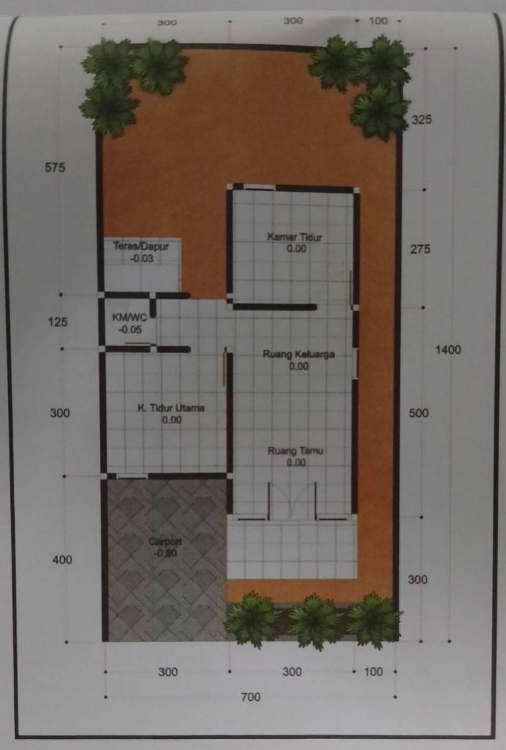 foto denah rumah tipe 36 perumahan Bimbus Residence
