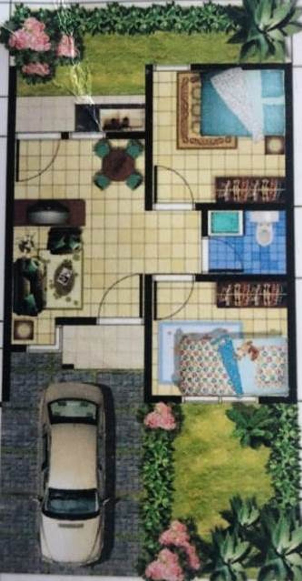 foto denah rumah tipe 36 perumahan PERUMAHAN CITRA PESONA TAHAP II