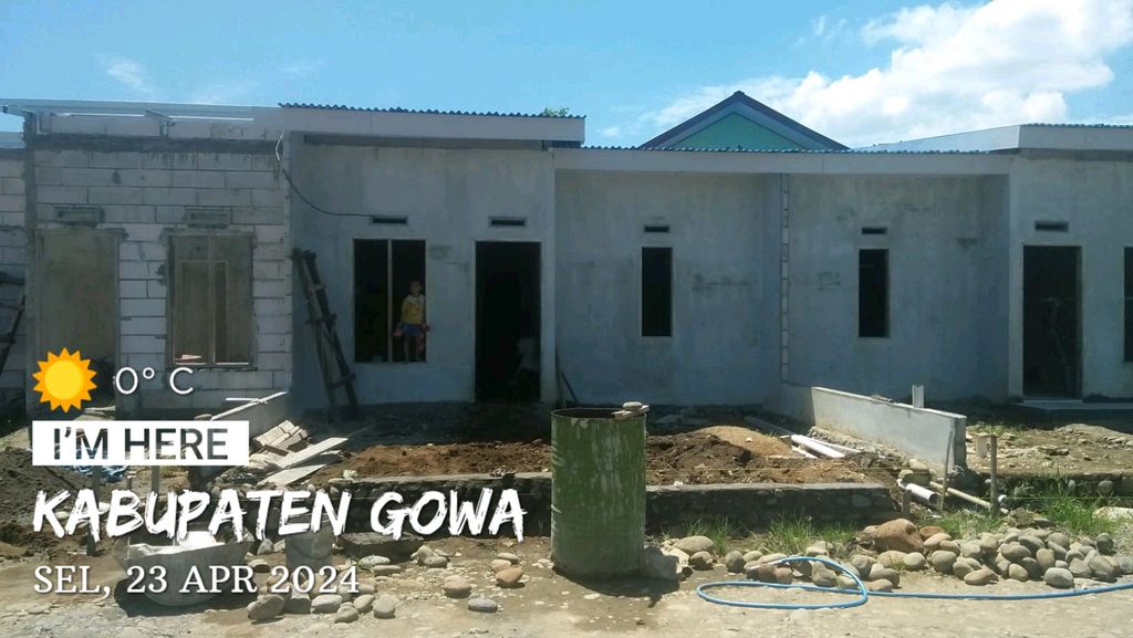 foto tampak rumah tipe 36 perumahan GRIYA PERMATA JENETALLASA