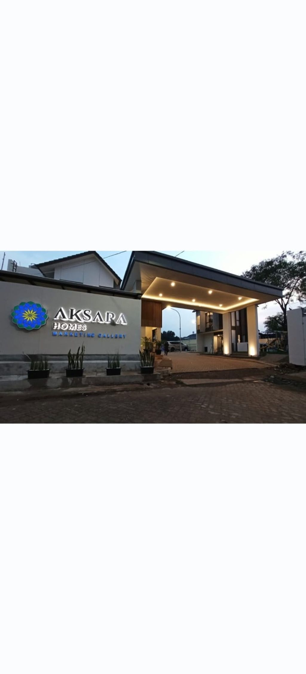 foto gerbang perumahan AKSARA HOMES