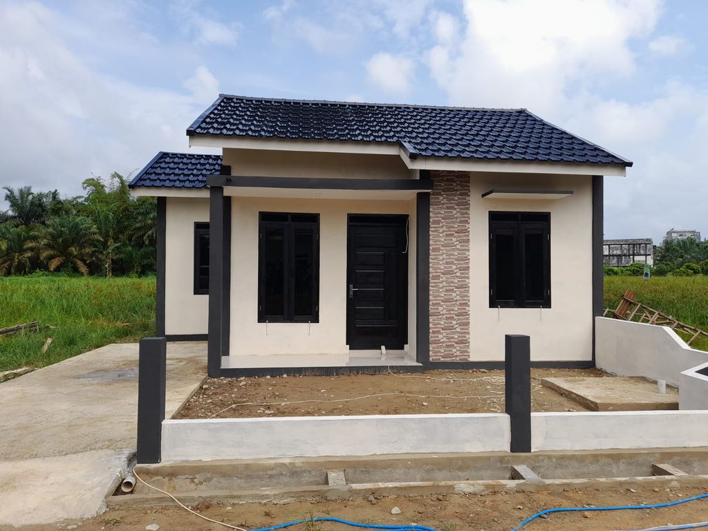 foto tampak rumah tipe RSH 36 perumahan GREEN ZUHRI RESIDENCE