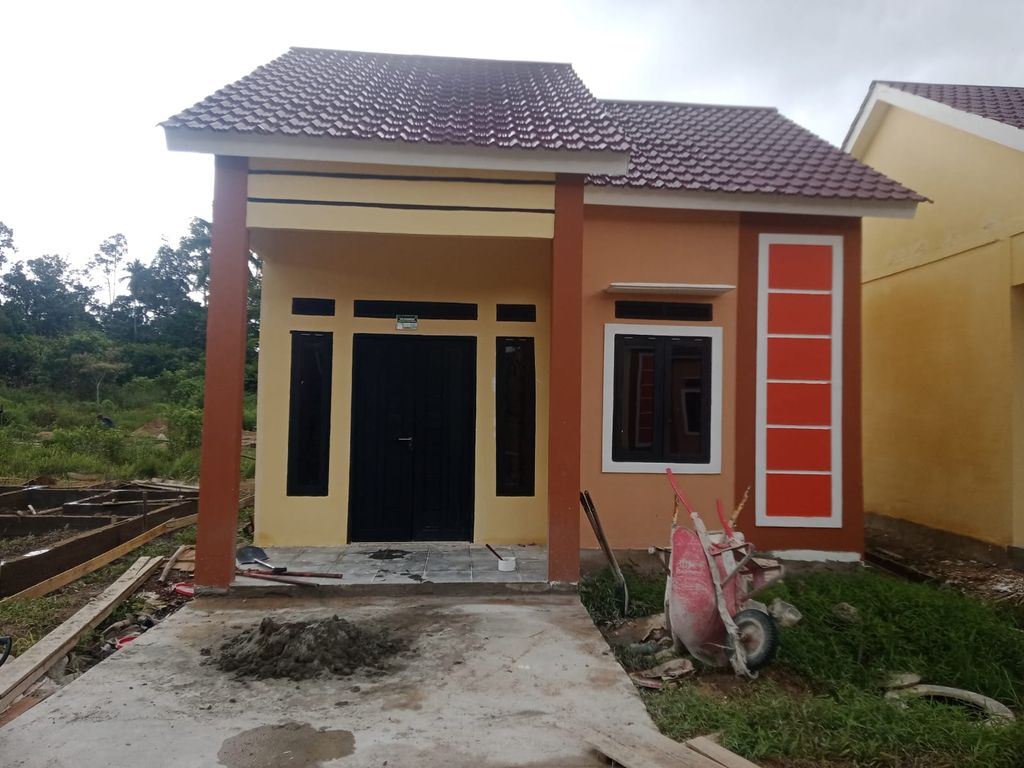 foto tampak rumah tipe 36 perumahan MEGA BINTANG RESIDENCE