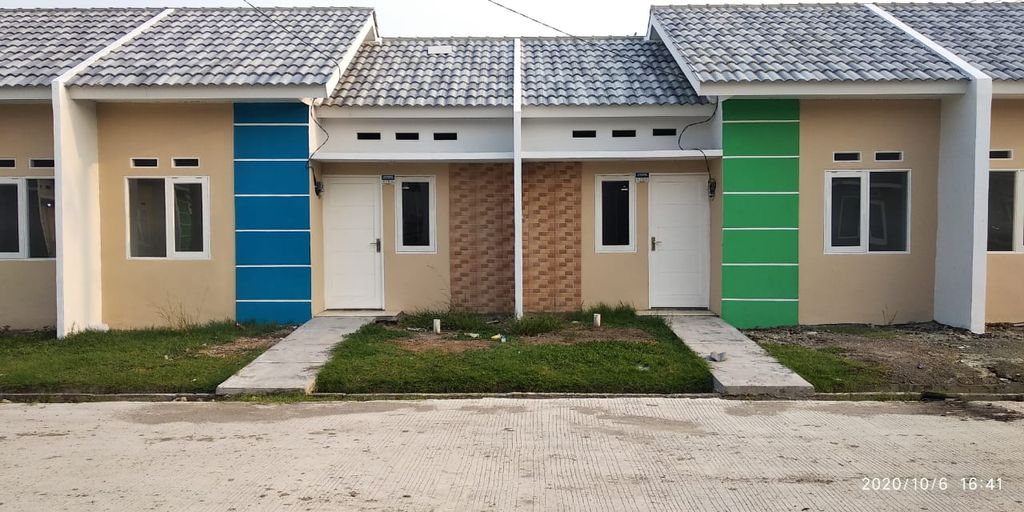 foto tampak rumah tipe ARJUNA perumahan GREEN BABELAN ASRI 4