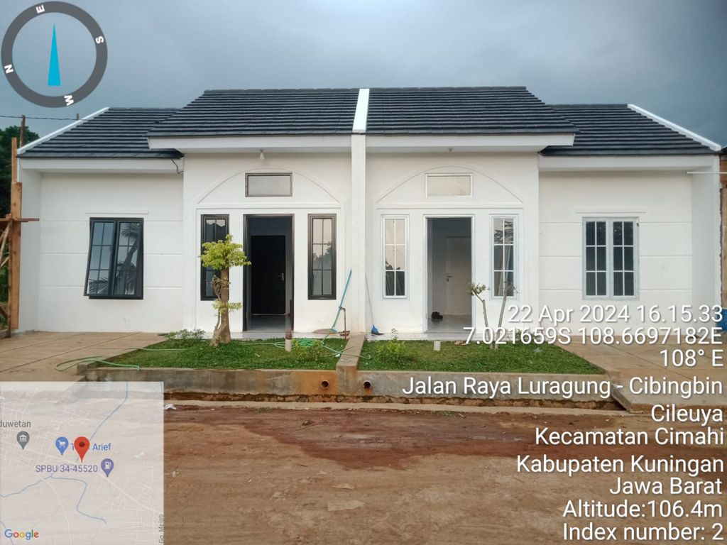 foto tampak rumah tipe 30/60 perumahan CIPTA LAND LURAGUNG