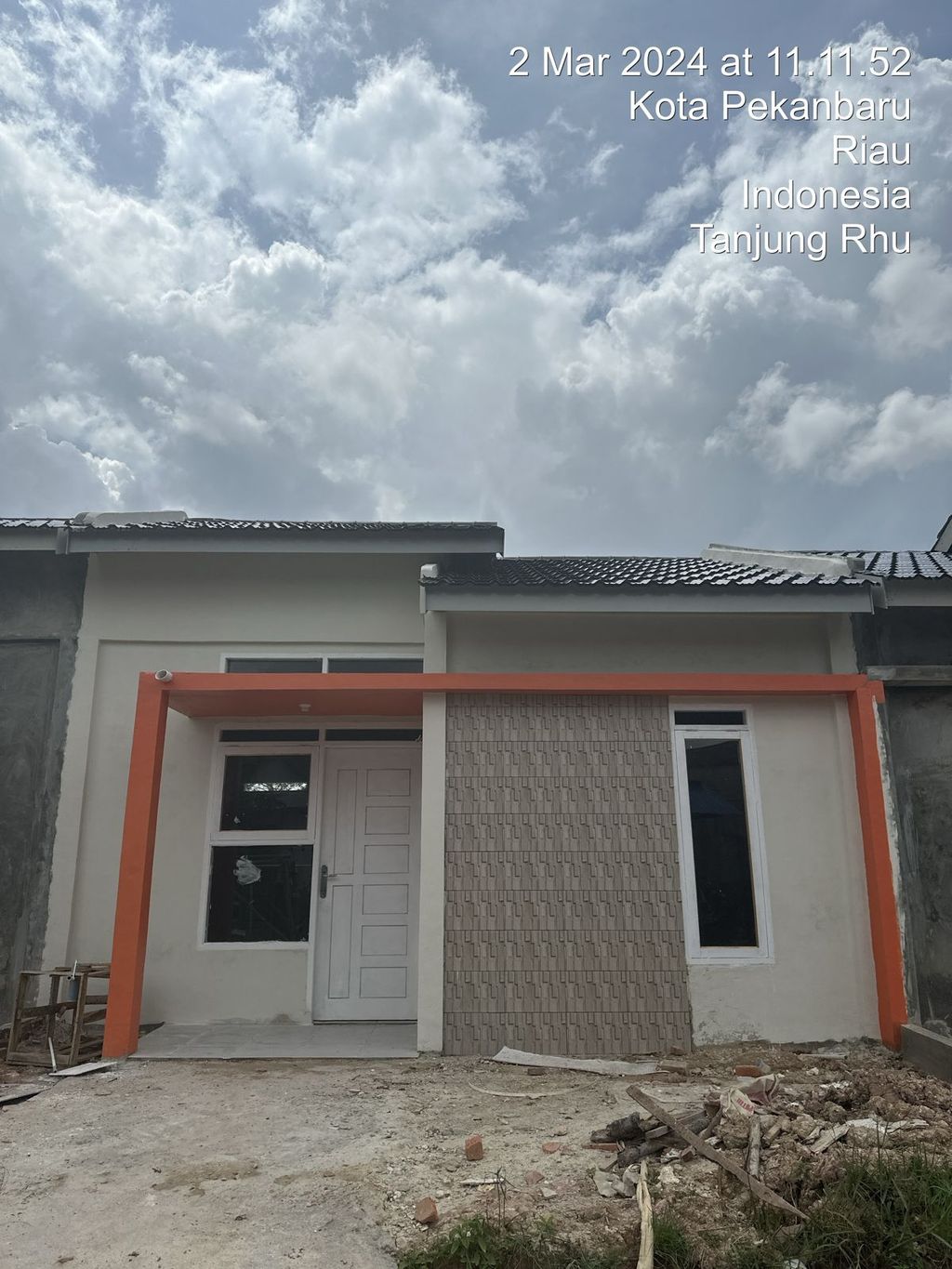 foto tampak rumah tipe 36 perumahan SINAR MUTIARA