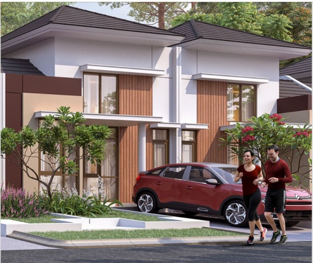 foto tampak rumah tipe GARDEN HOUSE F STD perumahan CITRA RAYA - CLUSTER GIVERNY