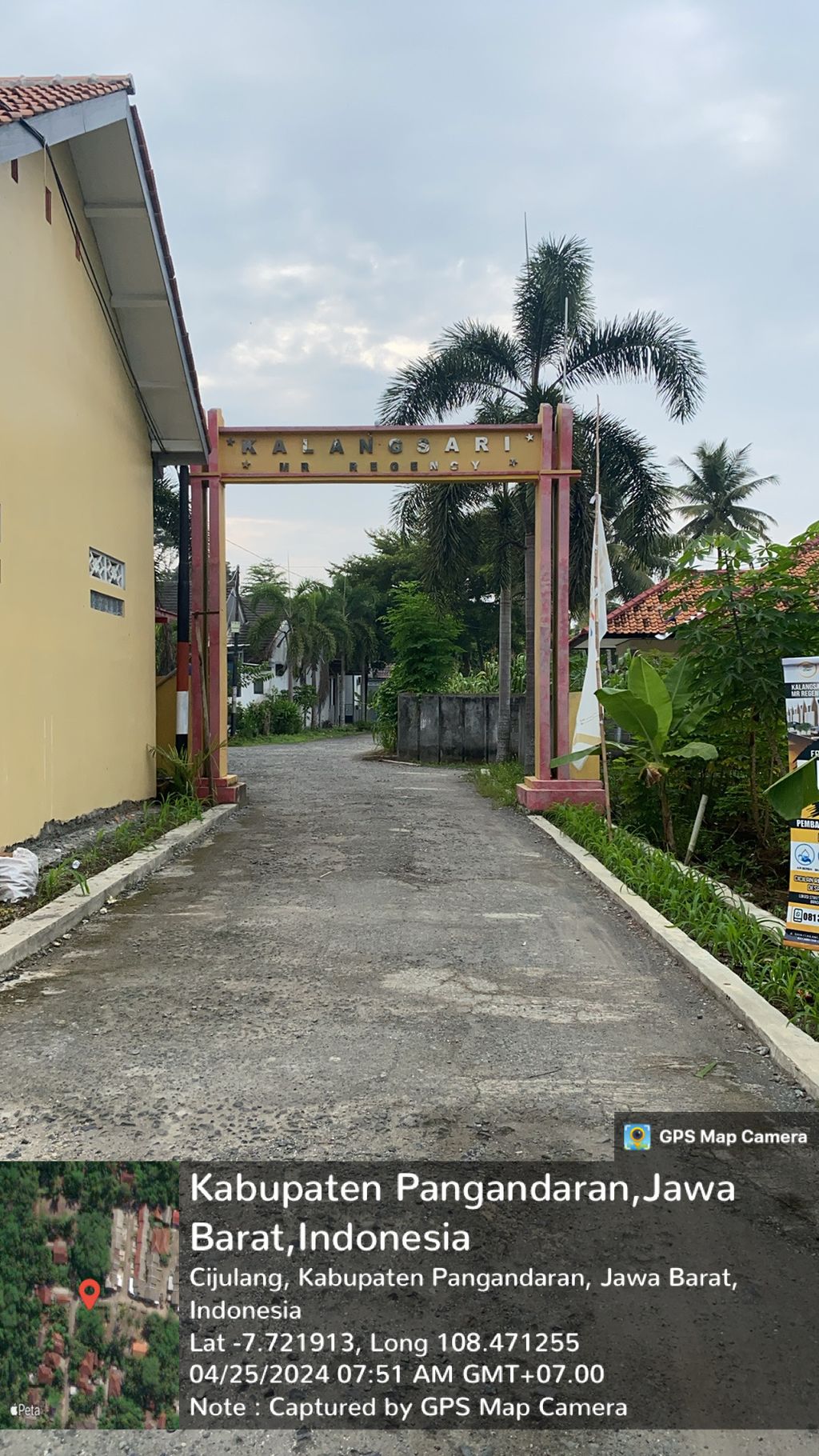 foto gerbang perumahan Kalangsari MR Reegency Tahap 2