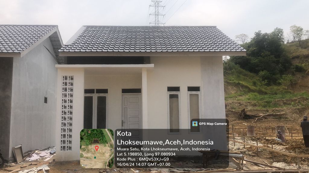 foto tampak rumah tipe 36 perumahan Sentosa Residence