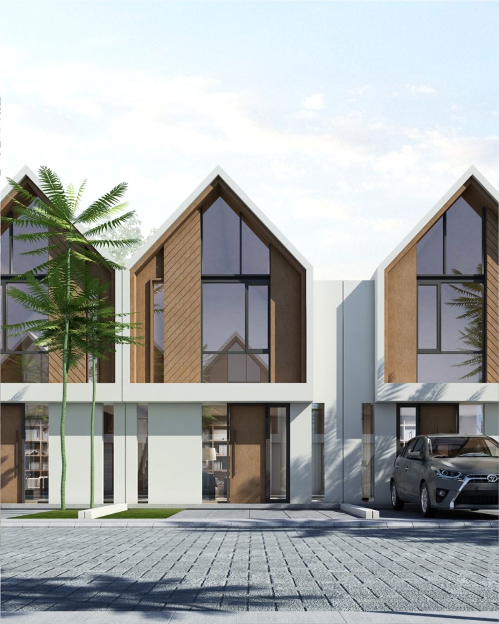 foto tampak rumah tipe Atlas Prime 2BR perumahan ROYAL RESIDENCE MENGANTI