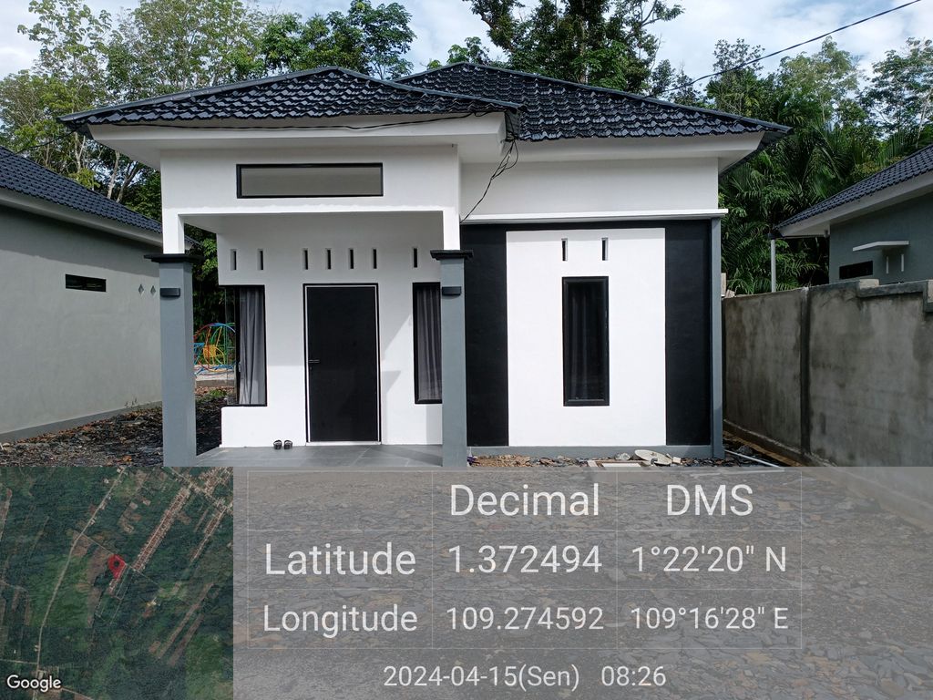 foto tampak rumah tipe 36 perumahan Myly Residence