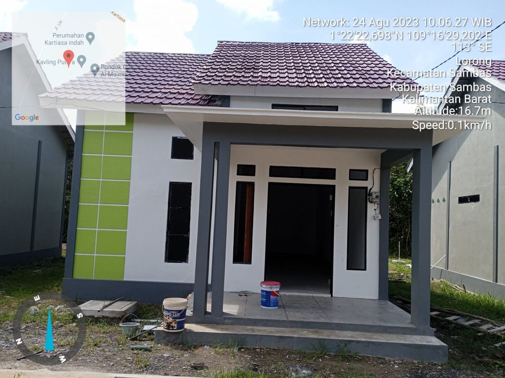 foto tampak rumah tipe 50 perumahan Myly Residence