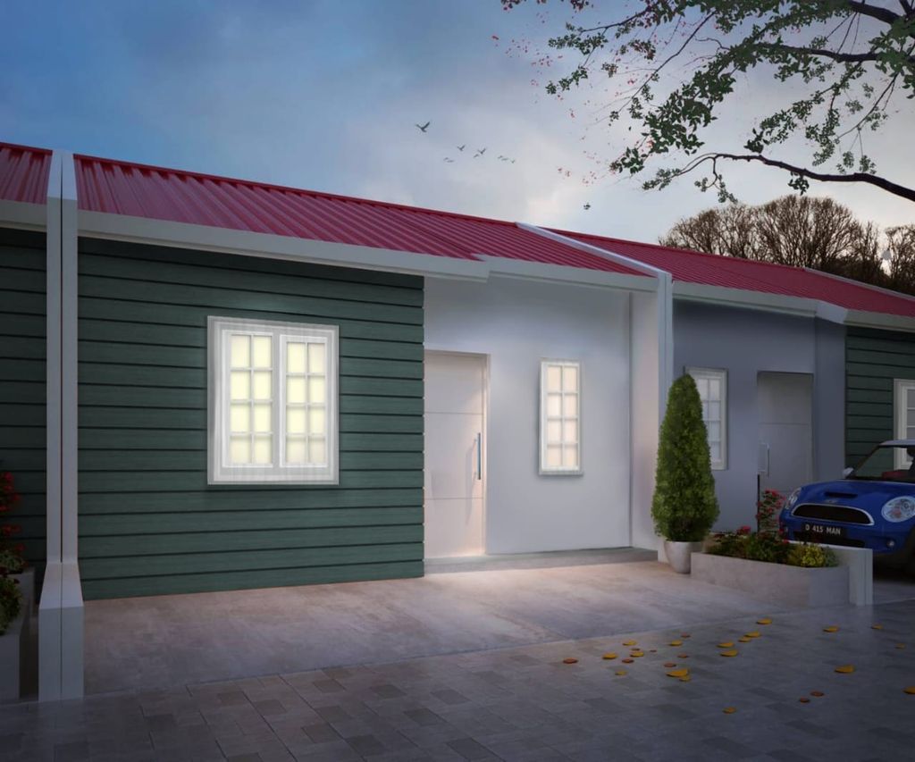 foto tampak rumah tipe 36 perumahan Semaya indah residence