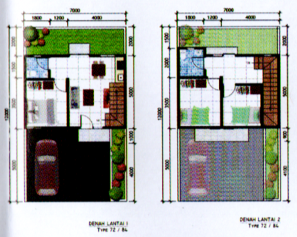 foto denah rumah tipe LUXURY perumahan PERSADA RESIDENCE