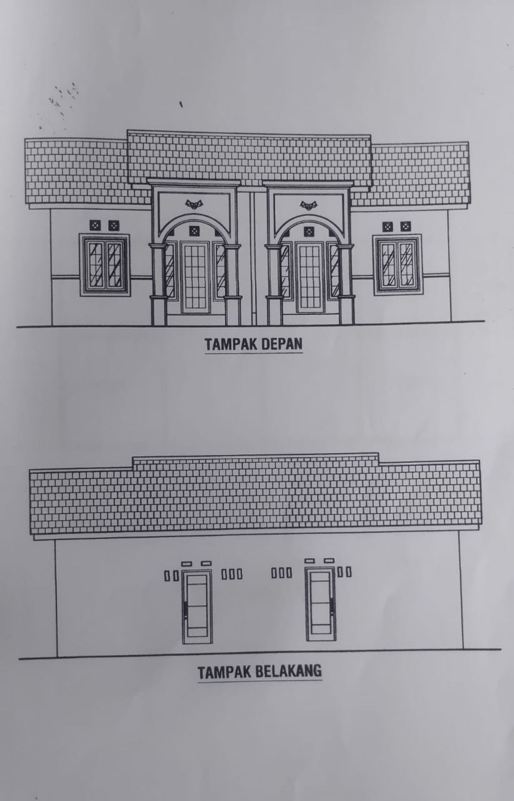foto tampak rumah tipe 36 perumahan ARYA GRAHA 11