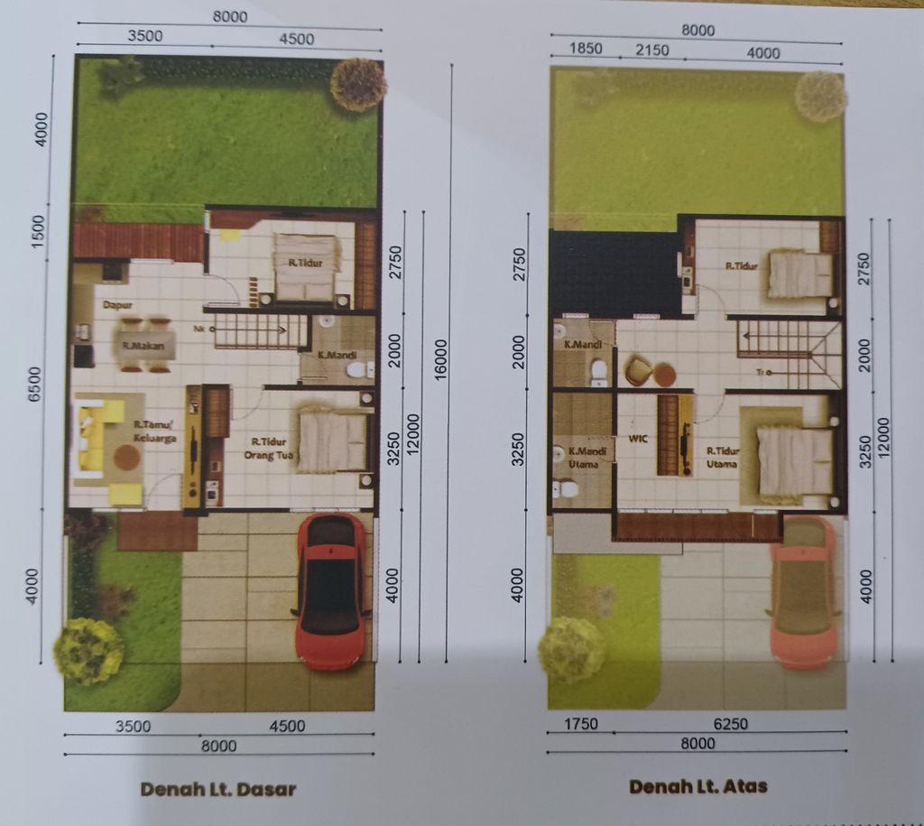 foto denah rumah tipe Paramount Village perumahan PARAMOUNT VILLAGE SEMARANG
