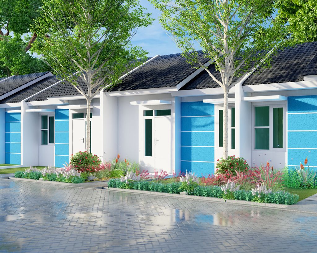 foto tampak rumah tipe Subsidi 2024 perumahan Grand Mutiara Bougenville