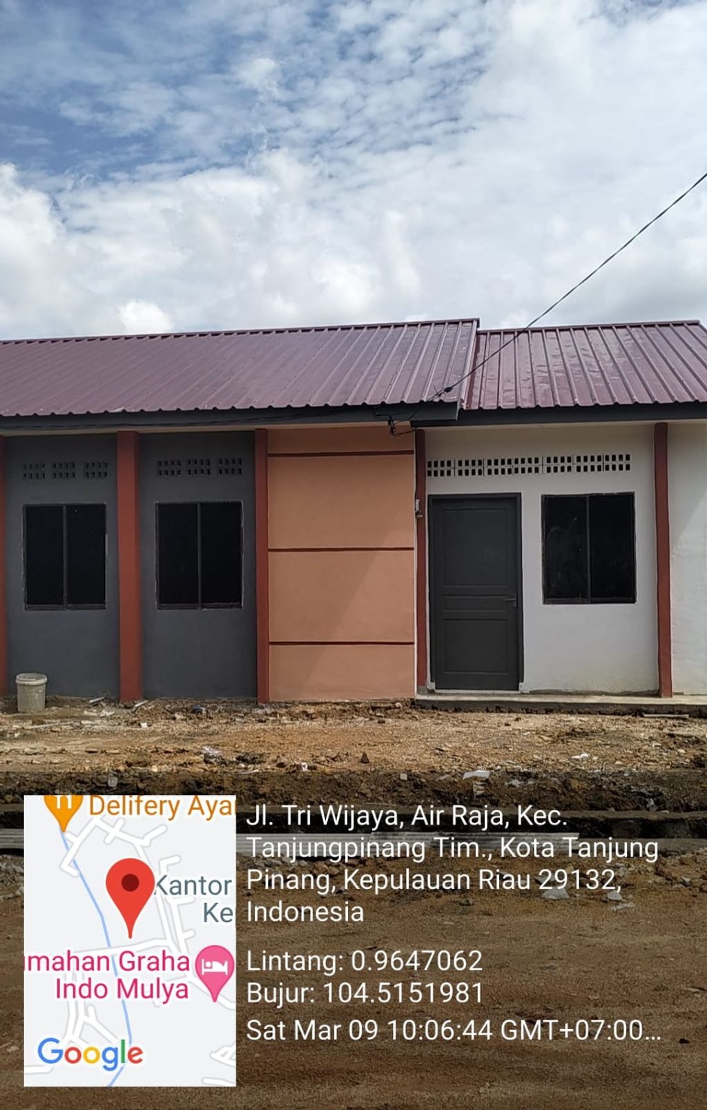 foto tampak rumah tipe 36 SUB perumahan Perumahan Mentari Village