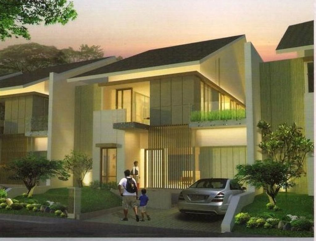 foto tampak rumah tipe 169/196 perumahan ASIA TROPIS DAN TAMAN CEMARA KHI