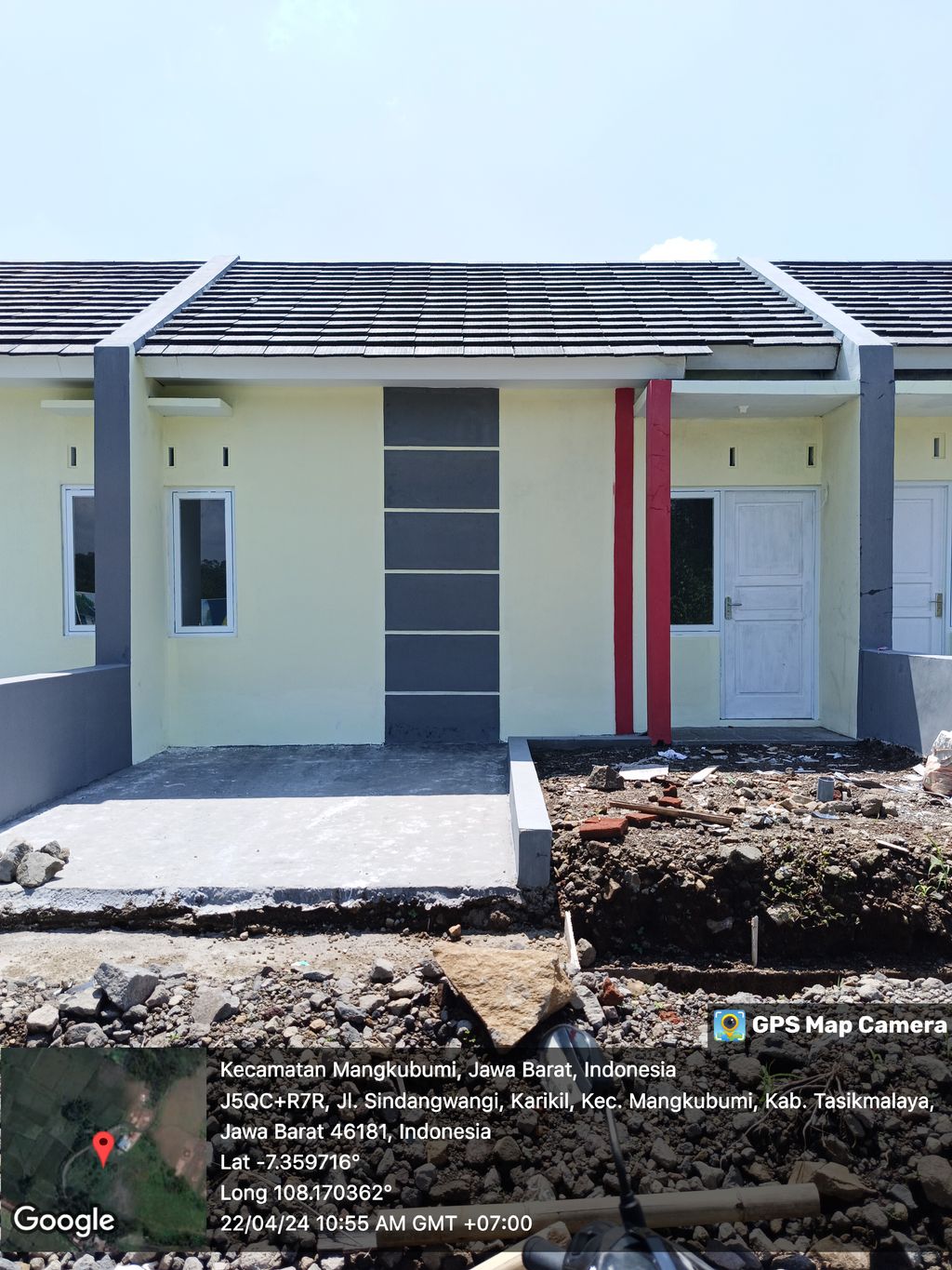 foto tampak rumah tipe 30/72 perumahan Kota Impian Mangkubumi 2