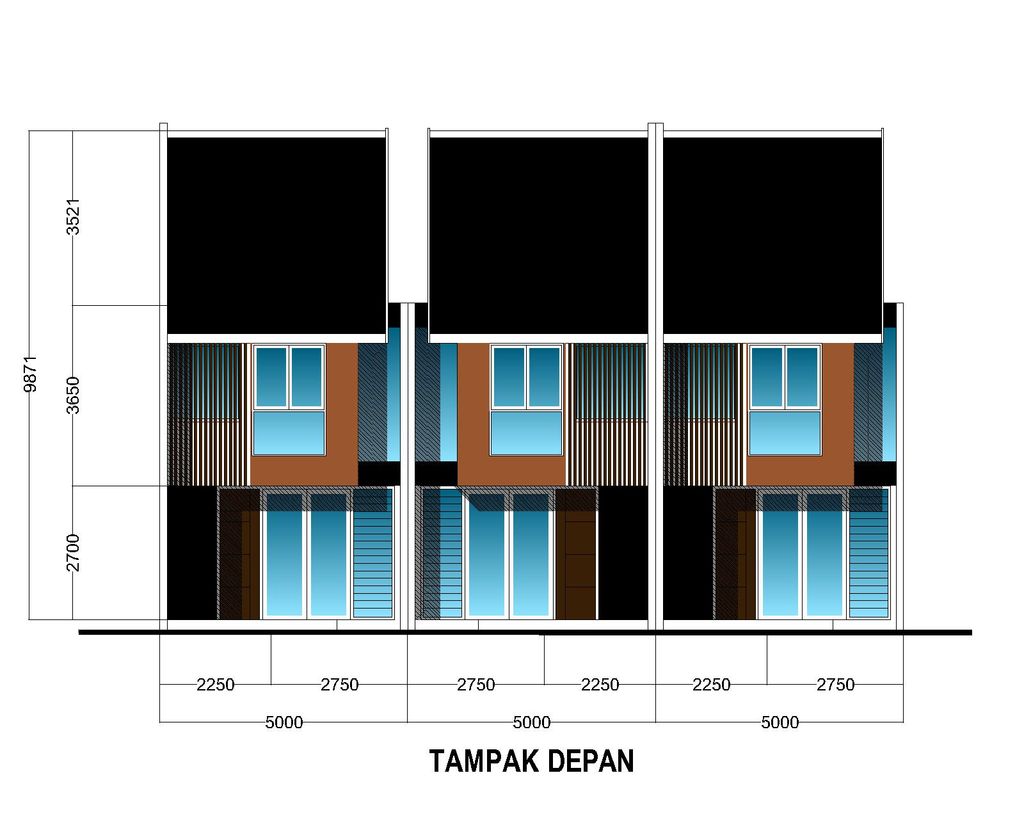 foto tampak rumah tipe BRAVA perumahan CENTRAL PARK MERR TAHAP 2