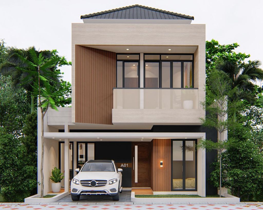 foto tampak rumah tipe 72 perumahan ZELINE RESIDENCE