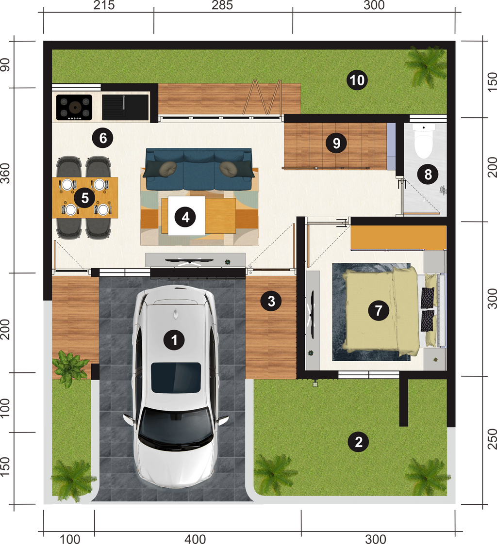 foto denah rumah tipe 72 perumahan ZELINE RESIDENCE