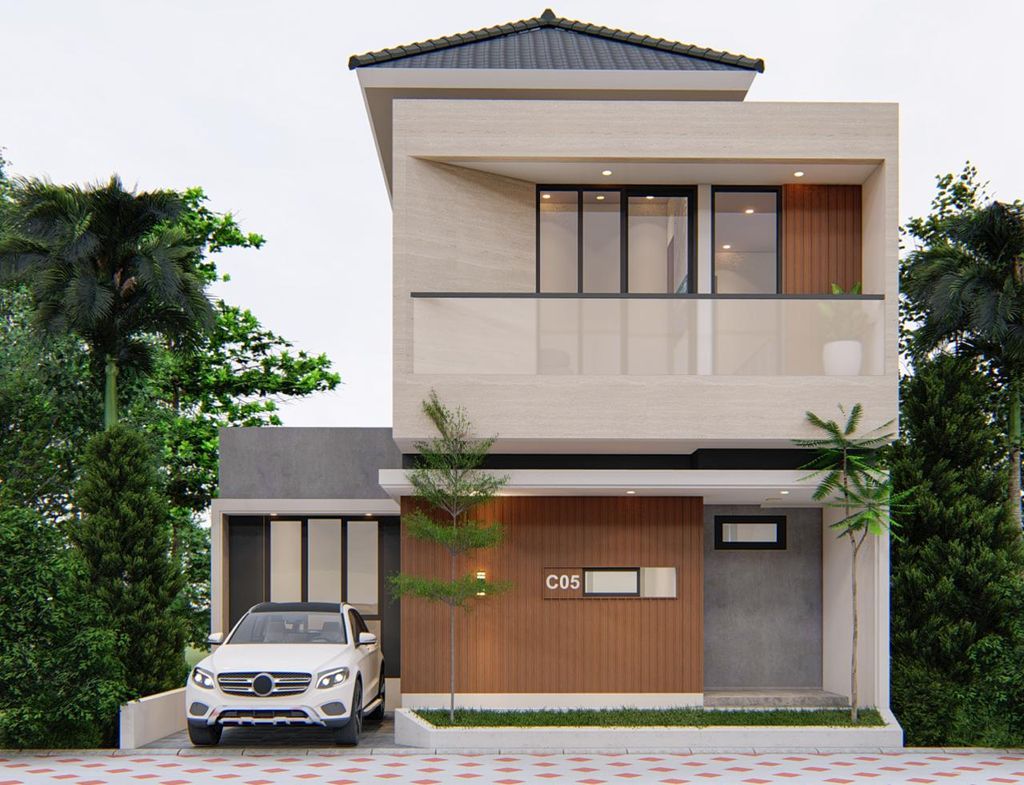 foto tampak rumah tipe 63 perumahan ZELINE RESIDENCE