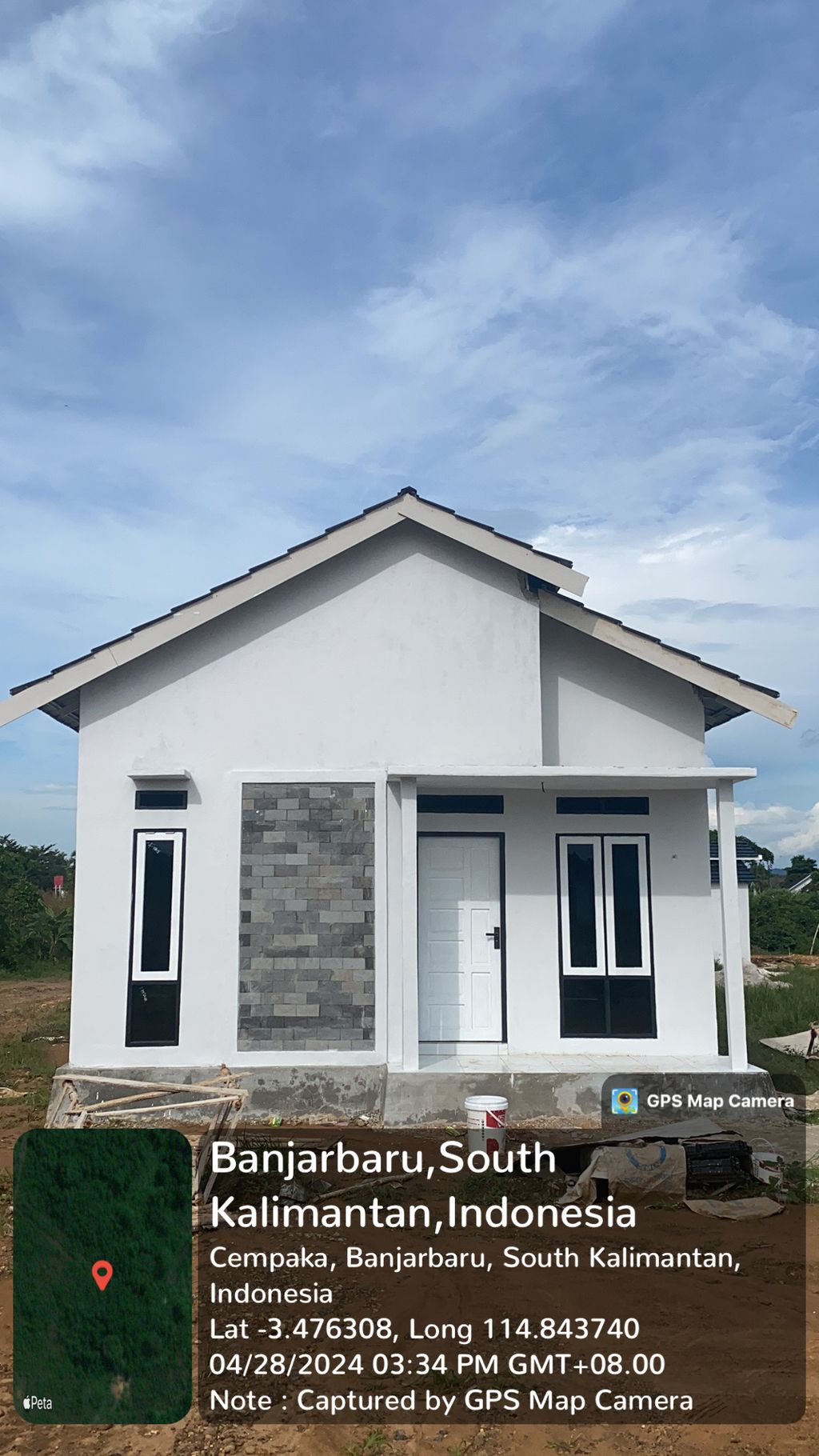foto tampak rumah tipe 36 perumahan Green Samika Hills II