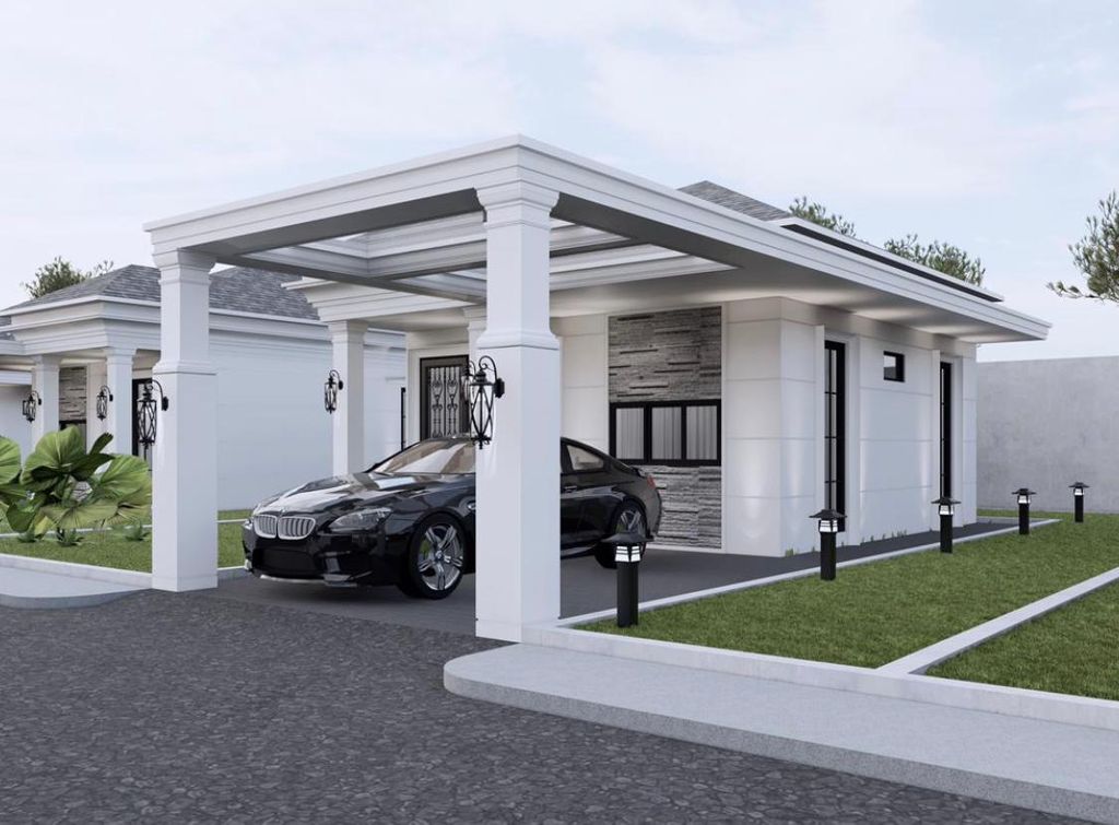 foto tampak rumah tipe 40 perumahan Green Samika Hills II