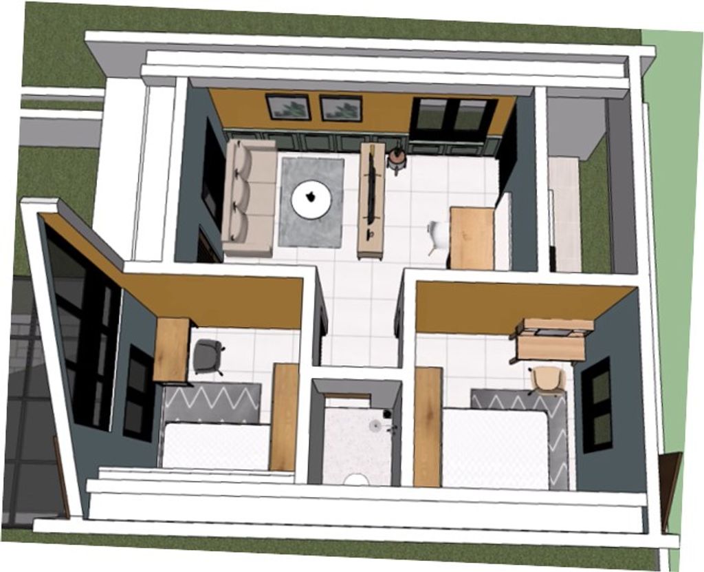 foto denah rumah tipe Blok A perumahan Alpha Residence