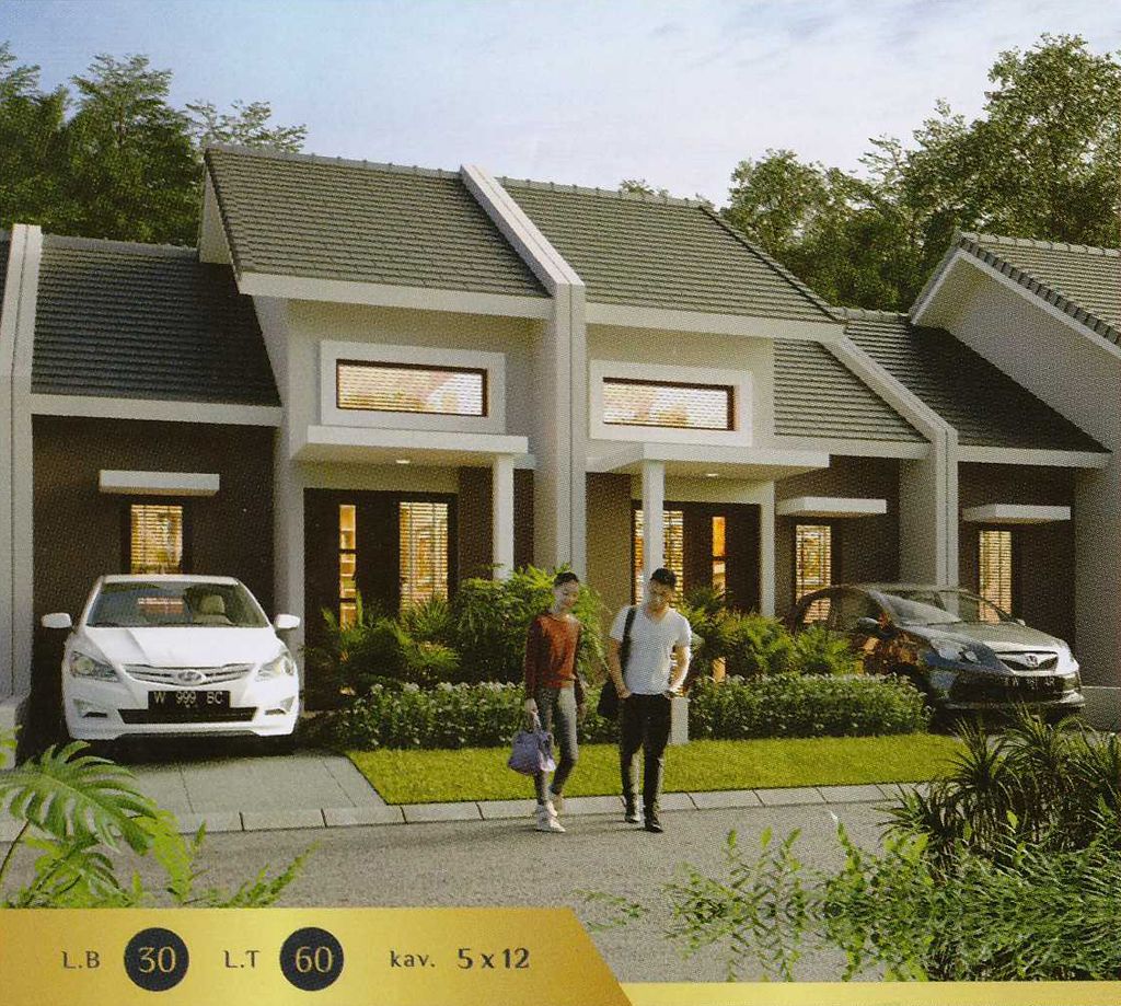 foto tampak rumah tipe 30 H10 perumahan OMA INDAH MENGANTI
