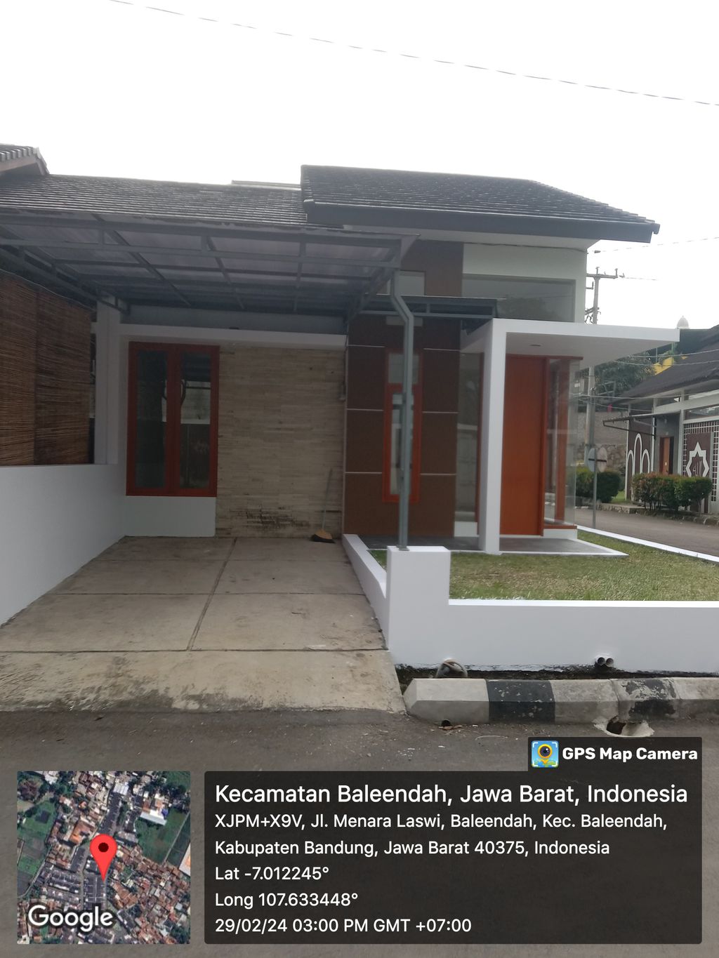 foto tampak rumah tipe 45hook/107 perumahan PERUMAHAN MENARA LASWI