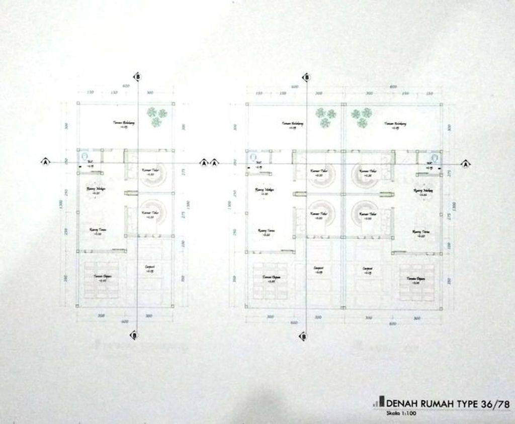 foto denah rumah tipe 36 perumahan BABANA PERMAI 2 PEKKAE
