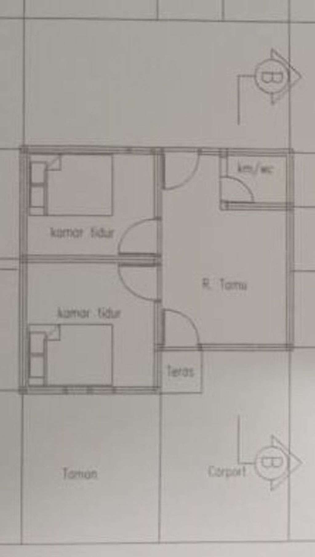 foto denah rumah tipe 36 perumahan RACHITA INDAH TAHAP 5