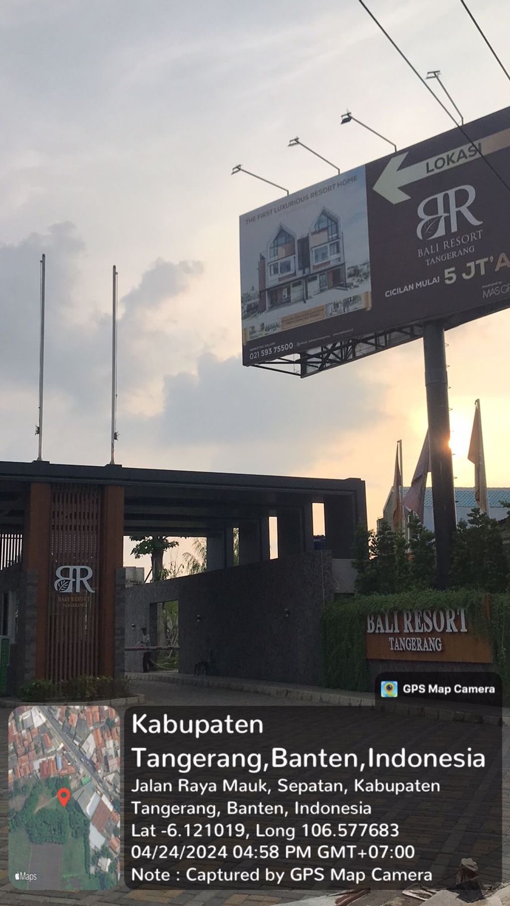 foto gerbang perumahan BALI RESORT TANGERANG