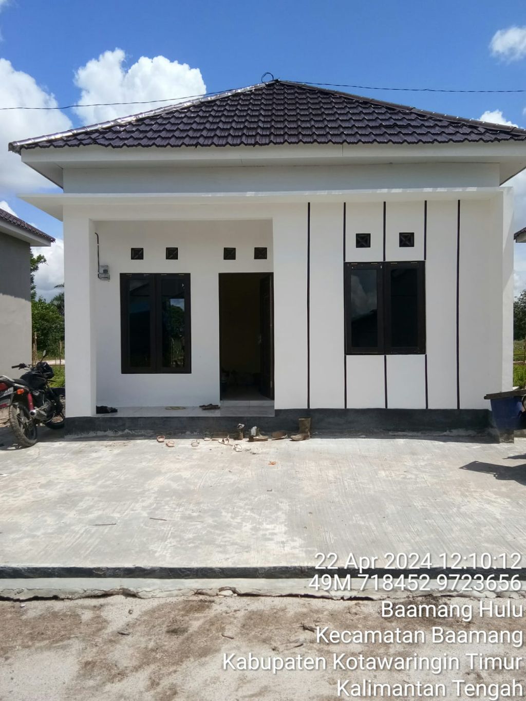 foto tampak rumah tipe 36 perumahan BINTANG WIJAYA MAKMUR