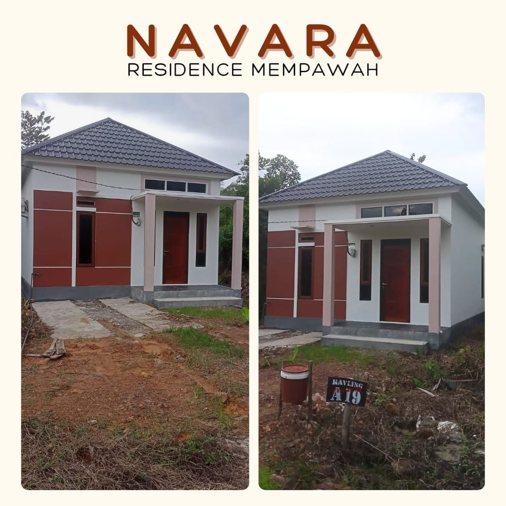 foto tampak rumah tipe 36/188 perumahan Komplek Perumahan Navara Residence