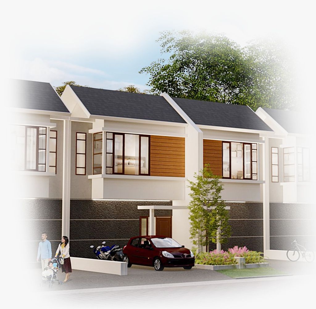 foto tampak rumah tipe WILLOW perumahan GRAND EAST RESIDENCE