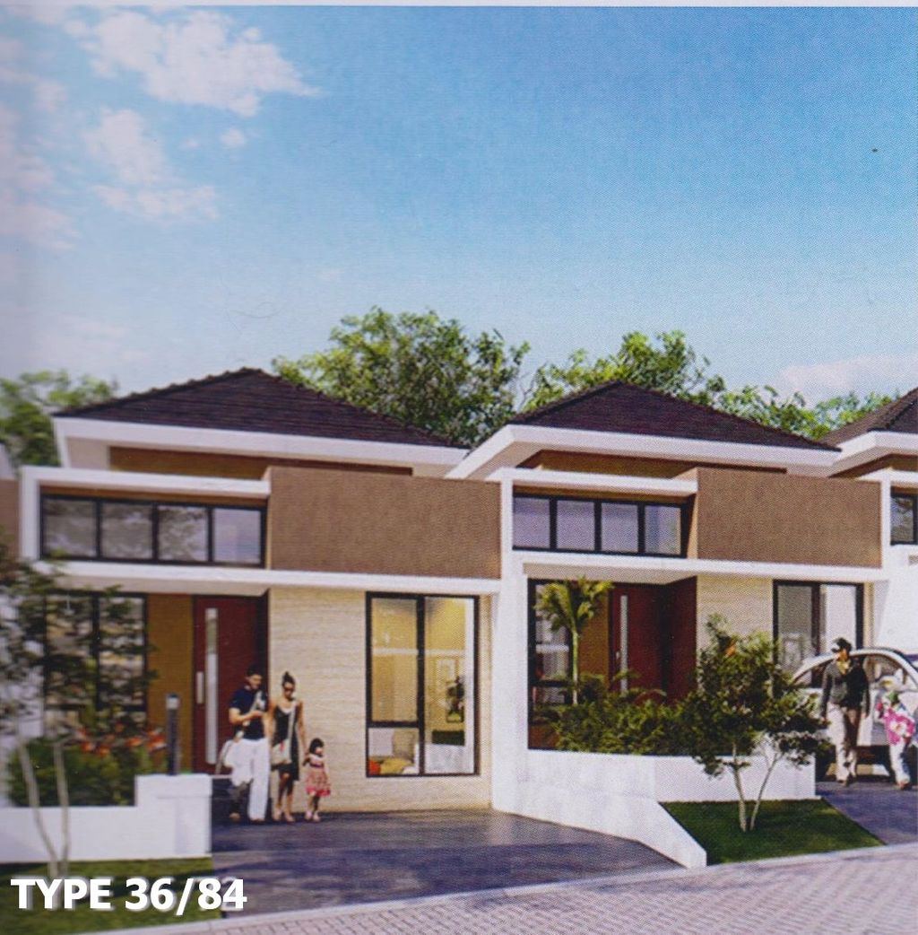 foto tampak rumah tipe PH5  KOMERSIL 36 perumahan Pandanaran Height