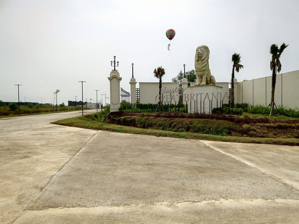 foto gerbang perumahan MODERNLAND CILEJIT-GREAT BRITANIA
