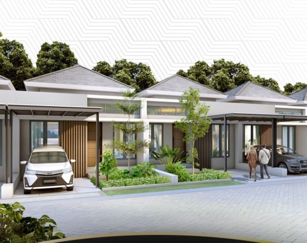foto tampak rumah tipe 36 perumahan PANDANARAN AVENUE