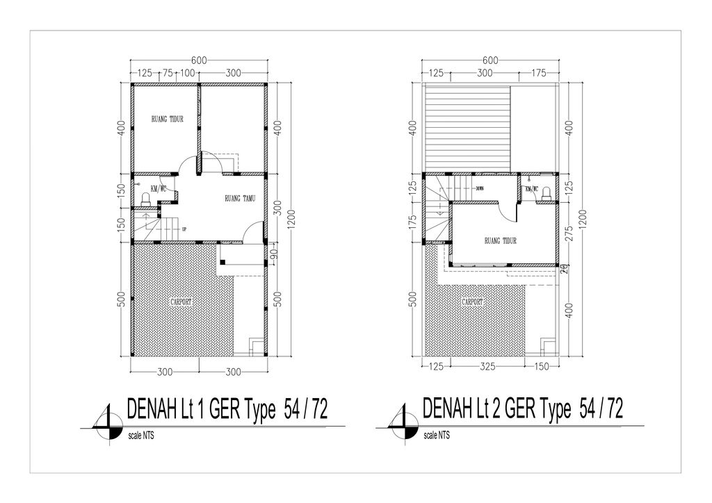 foto denah rumah tipe WILLOW 54/72 perumahan GRAND EAST RESIDENCE