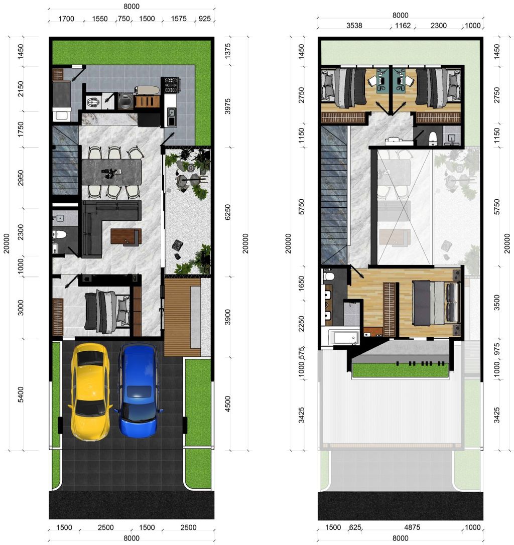 foto denah rumah tipe NEW PEONY perumahan Metland Menteng